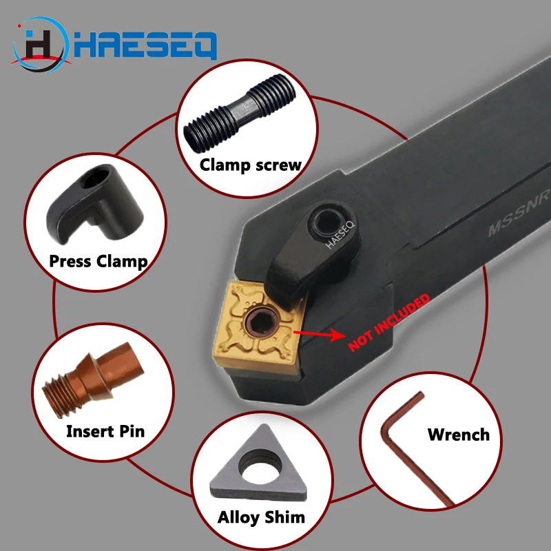 MSSNR1616 MSSNR2020 MSSNR3232 MSSNR2525เครื่องมือกลึงภายนอกที่ใส่คาร์ไบด์ SNR msssnl CNC เครื่องกลึงโลหะที่ยึดเครื่องมือ