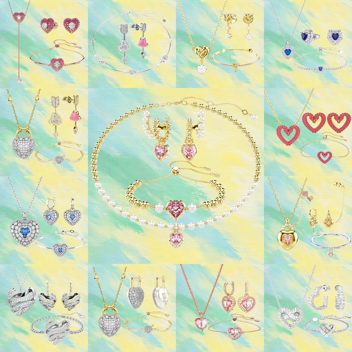2026 New Arrival Dazzling Inlaid Pearl Set for Her:Must-Have Sparkle Holiday Gift