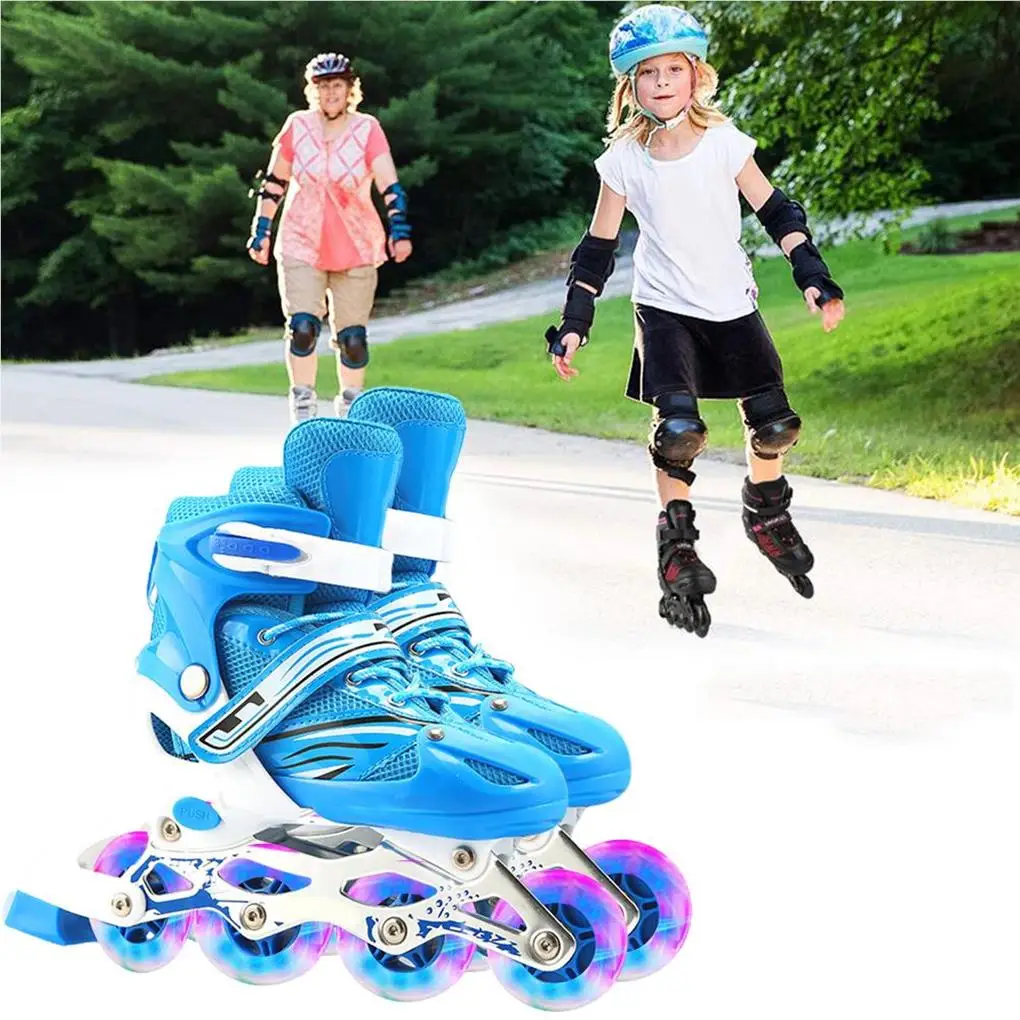 1 Pair 2 in 1 Skates Shoes Roller Children Skating for Boys Girls