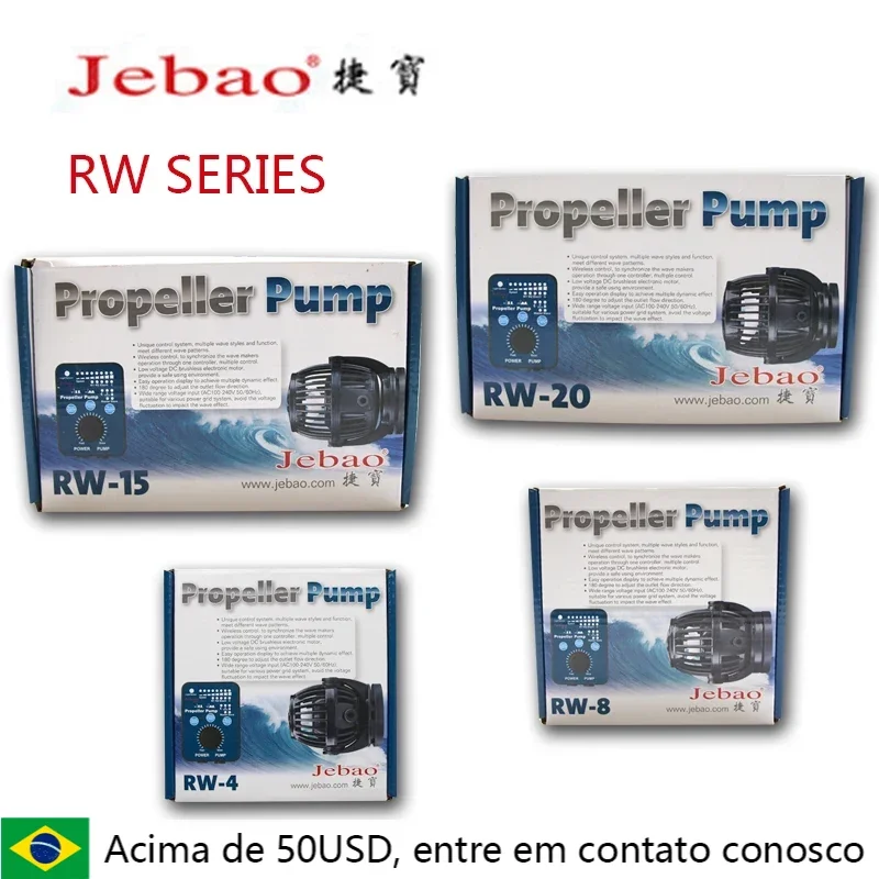 Jebao/Jecod 110~240V RW4 RW8 RW15 RW20 SW-2 SW-4 SW-8 SW-15 Coral cylinder pump . Marine Aquarium Wave Make