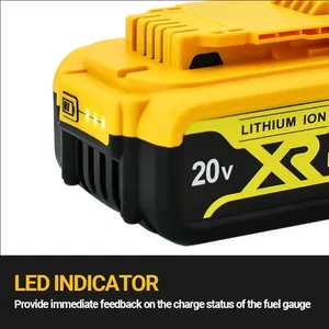 Bateria de lítio dcb184 dcb181 dcb182 dcb200 6a 8a 12a 18v 20v 18.0ah max bateria de lítio substituição de ferramenta elétrica 11 principais vendas celular 18000mah - №9