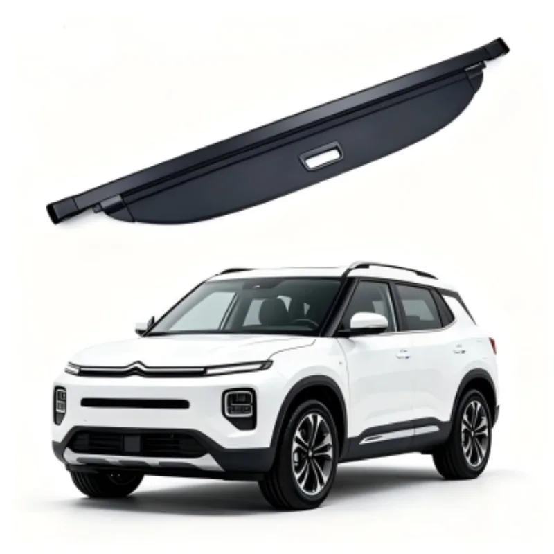 

Cargo Cover Trunk Privacy Shade Rear Security Partition Anti-Theft Shield Retractable Organizer for Kia Seltos 2021-2024