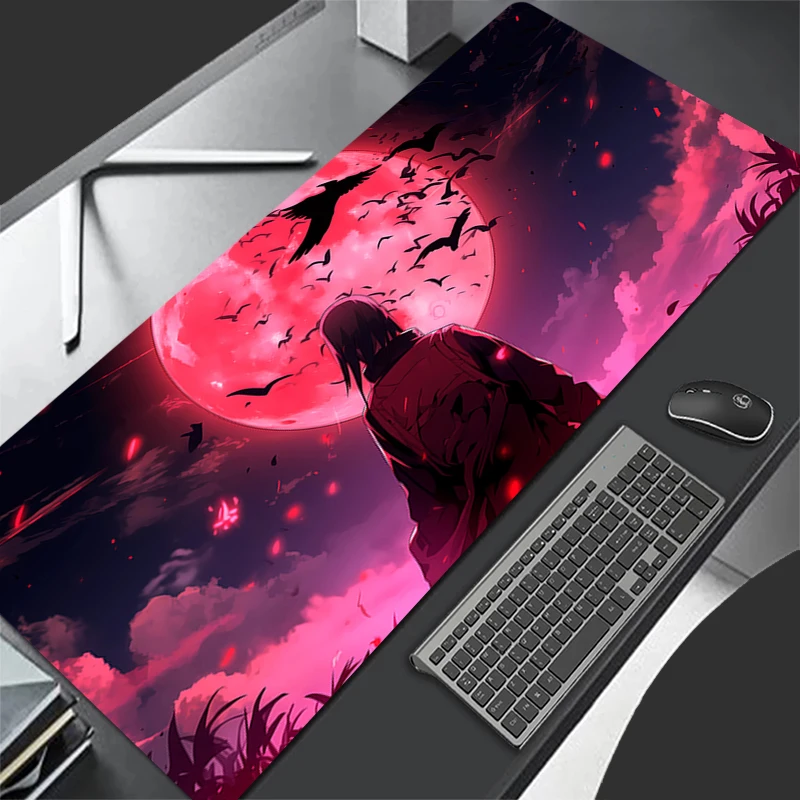 Tapete de mouse de alta qualidade naruto itachi uchiha anime gaming varmilo teclado tapete de mesa gabinete gamer tapete mousepad