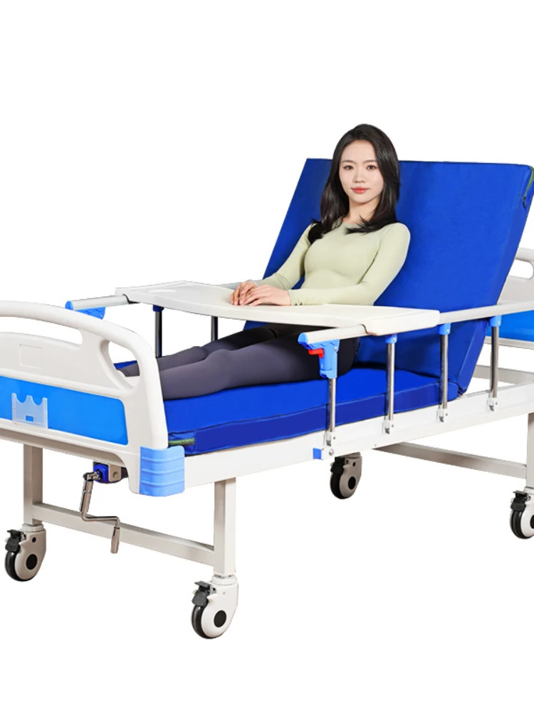 Elderly Care with Defecation Hole Therapeutic Bed Paralysis Patient Leg Lifting Back Lifting Medical Hospital Bed