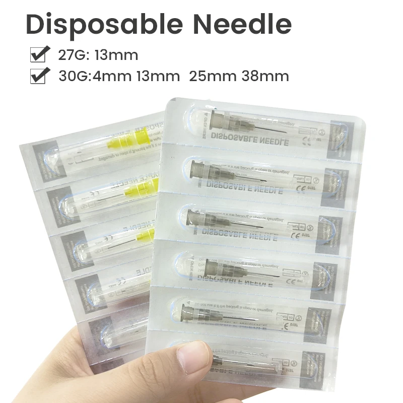 18G 25G 27G 30G 32G 34G Hypodermic Needle Disposable Small Teeth Irrigator 4/13/25mm Needle Eyelids Tool Parts