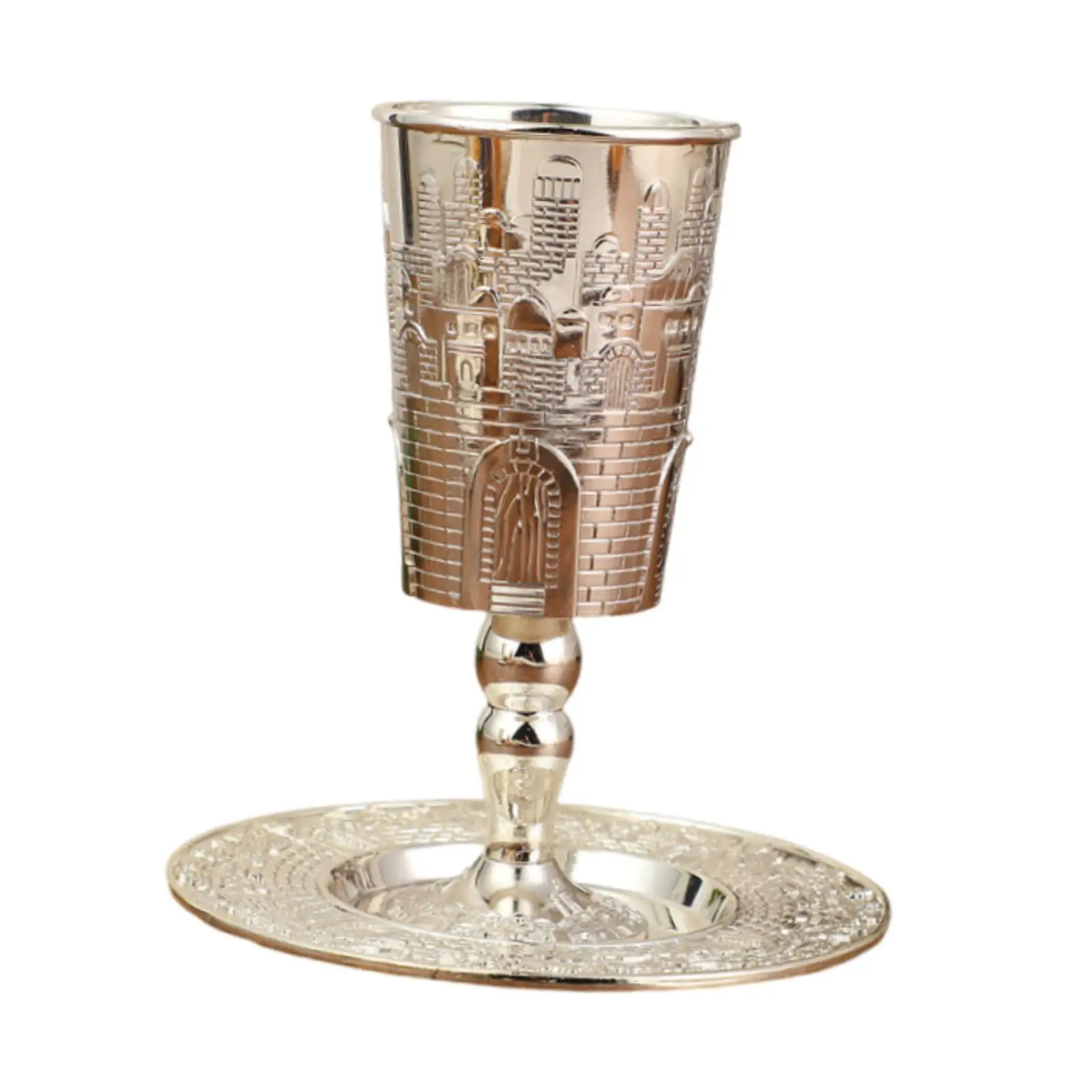 Elijah Cup with Saucer Teacup Coffee Mug for Hanukkah Jewish Rituals Wedding