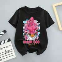 Dragon Ball GOKU Majin Buu Anime Printed T-Shirt Men's and Women's Short Sleeve 2025 Summer American Loose Cotton T-Shirt