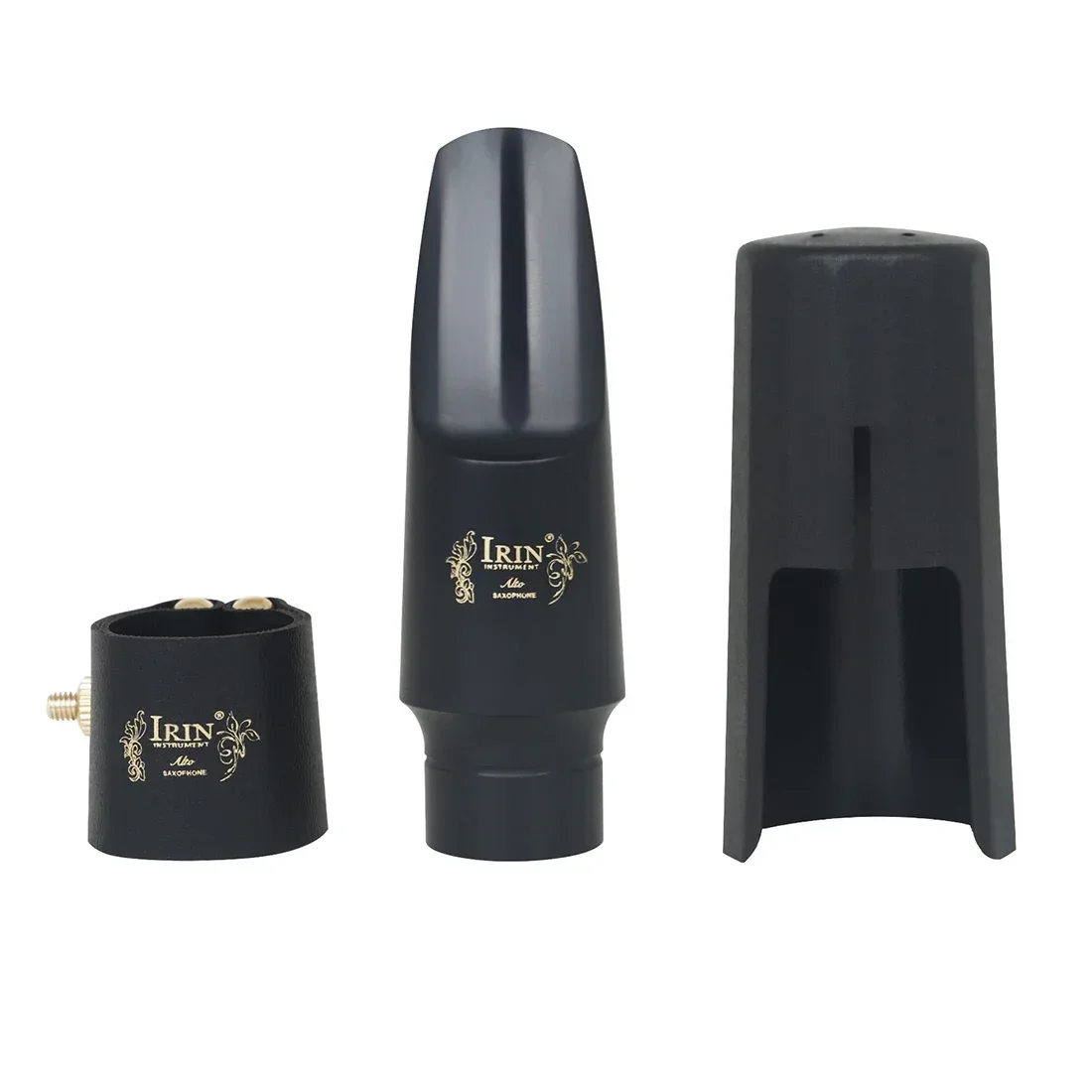 IRIN Alto Saxophone Mouthpiece Set Ligature Clip Flute Head Cap Alto Saxophone Parts Woodwind Musical Instrument Accessories