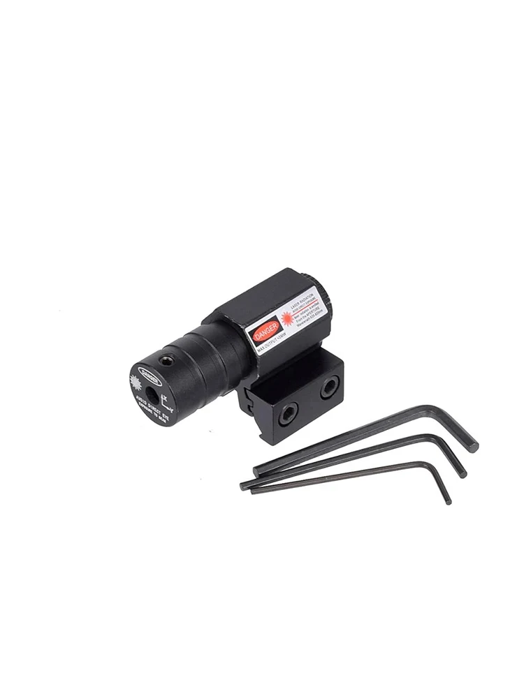 Mini Tactical Red Dot Laser Sight com Bateria, Rifle, Tiro, Caça, Arma, ajustável, 11mm, 20mm, Toy