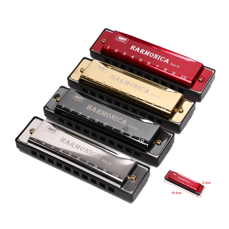 Good Air Tightness And Excellent Resonance Performance 10Hole Harmonica Mouth Organ Puzzle Musical Instrument Beginner Teaching