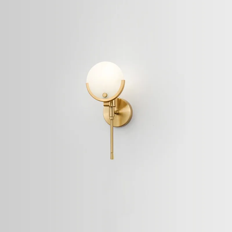 Danish Designer Luxurious Marble Wall Lamps Living Room Villa Corridor Artistic Decoration Sample Room Indoor Sconces Luminaires