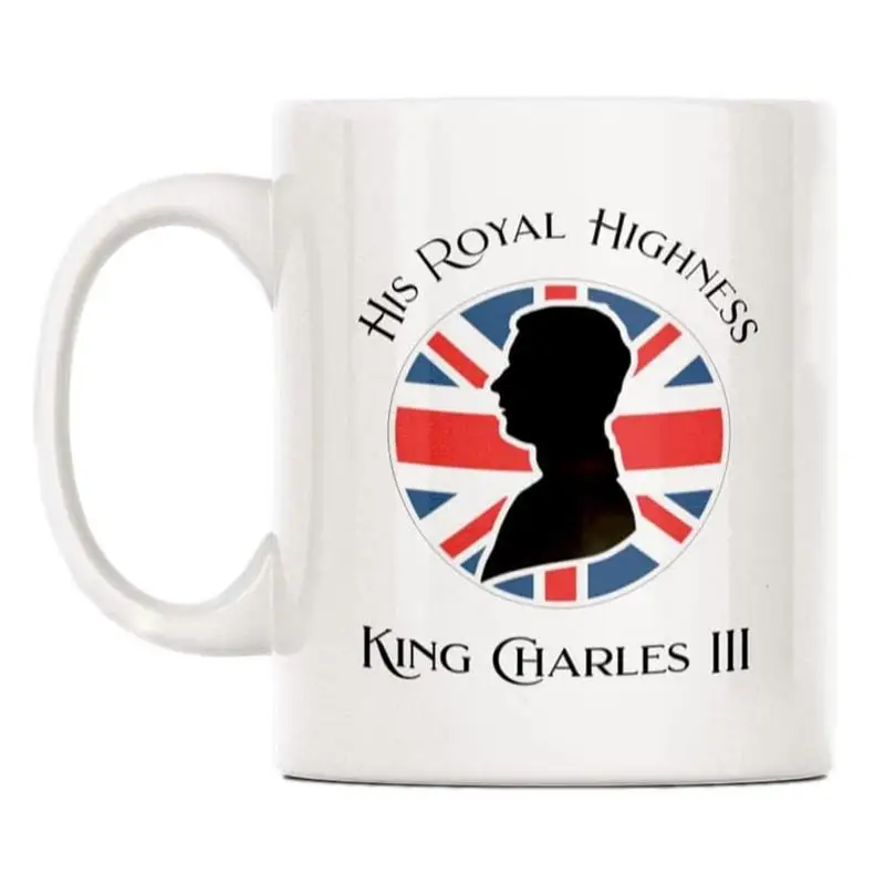 King Charles III Mug Celebrating UK King Charles III Mug 2022 White Funny Sarcasm Coffee Cup Gifts for Friend God Save The King