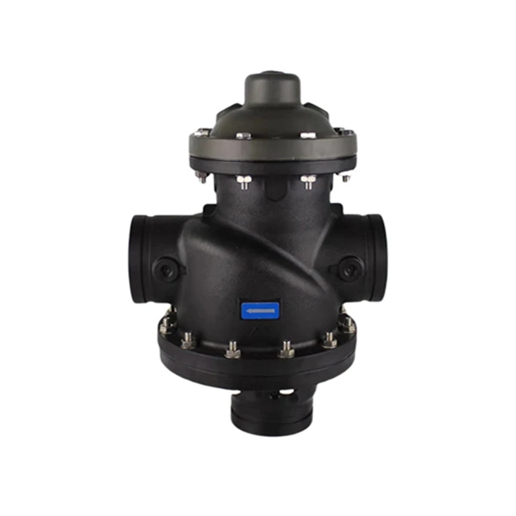 4 inch backwash controller valve backflush control valve flange automatic backwash filtration three-way valve backflush