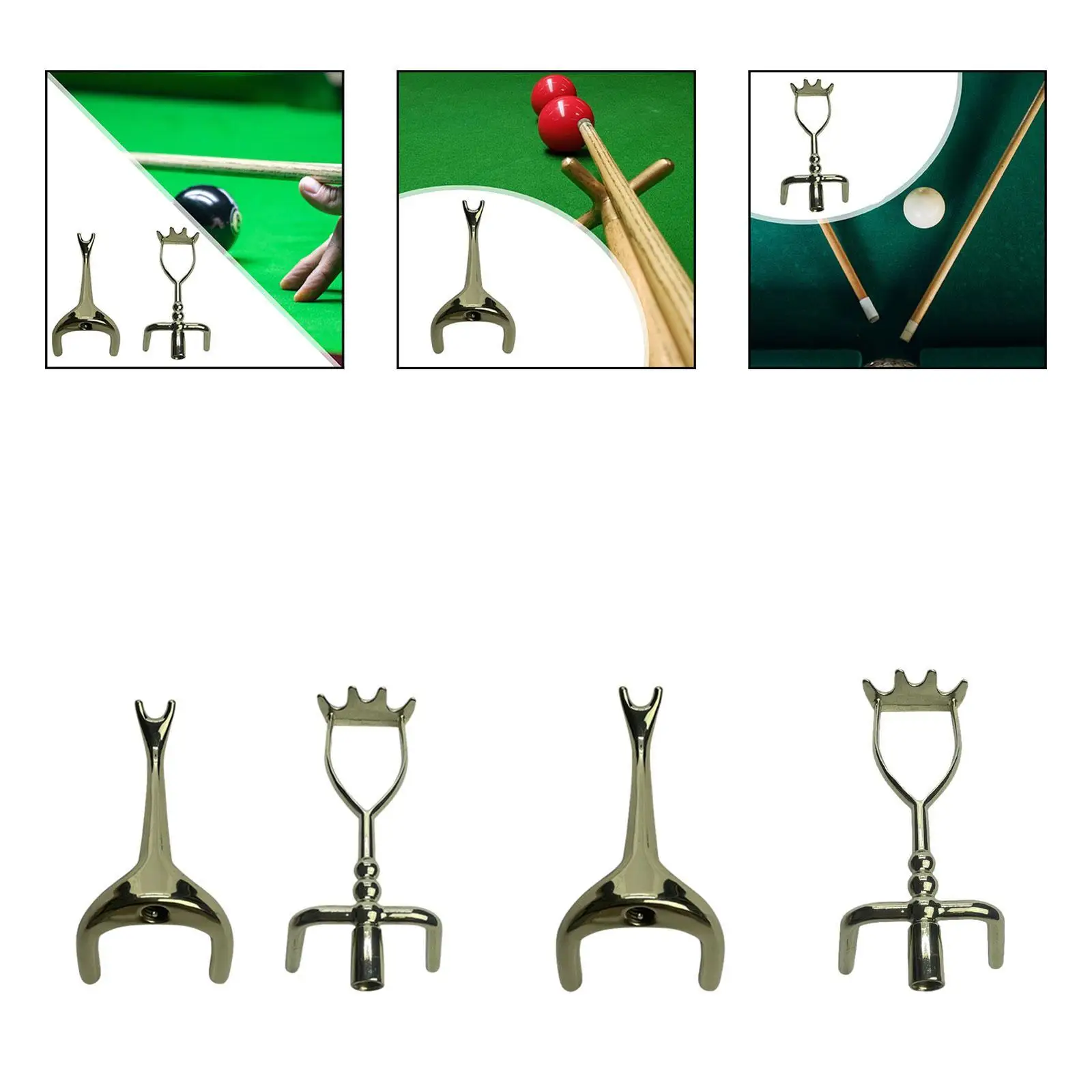 Pool Billiard Bridge Head Zinc Alloy Lightweight Billiards Rod Frame Billiards Cue Stick Bridge for Games Club Party Home Sports
