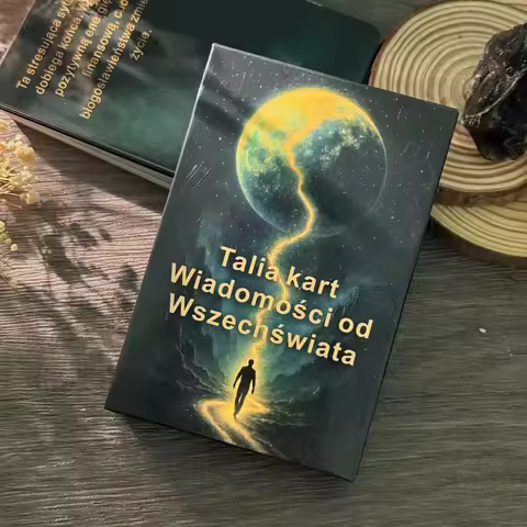 Polish Oracle Cards Deck, Polish Cosmic Messages Cards, Tarot Cards, 48 Cards for Daily Reading, Mindfulness Gifts, 12*8cm