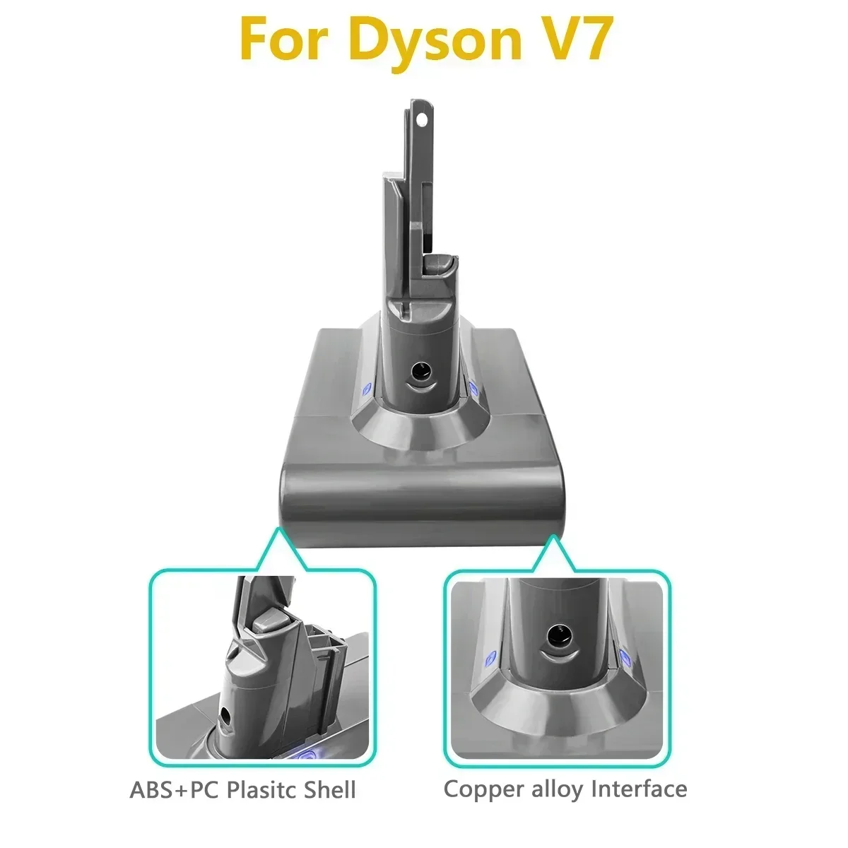 New for Dyson V7 Battery 21.6V 28000mAh Li-lon Rechargeable 18650Battery Dyson V7 Battery Animal Pro Vacuum Cleaner Replacement