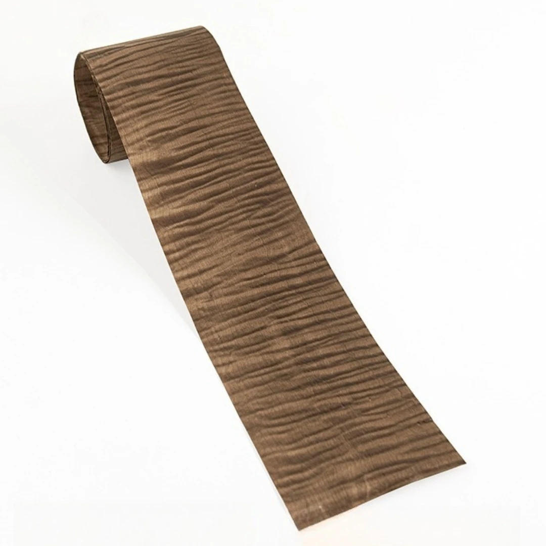 

14x250 см натуральный дымчатый коричневый кудрявый кленовый шпон для мебели DIY ремесла интерьер автомобиля динамик декоративная поверхность лист