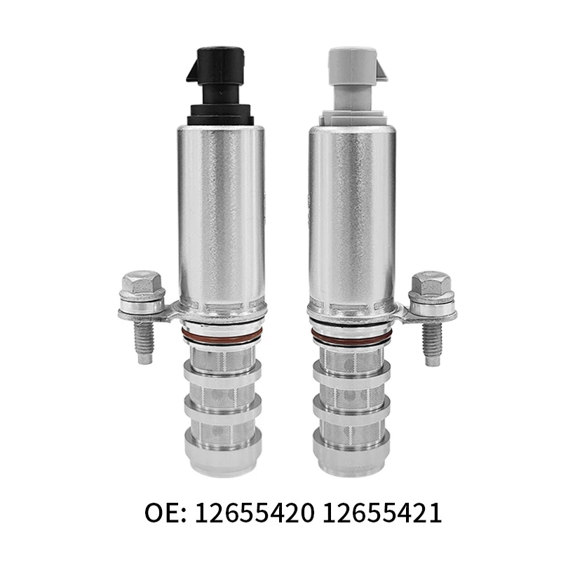 1Pair 12655420 12655421 VVT Valve Variable Control Timing Solenoid For Chevrolet Malibu Captiva Pontiac GMC