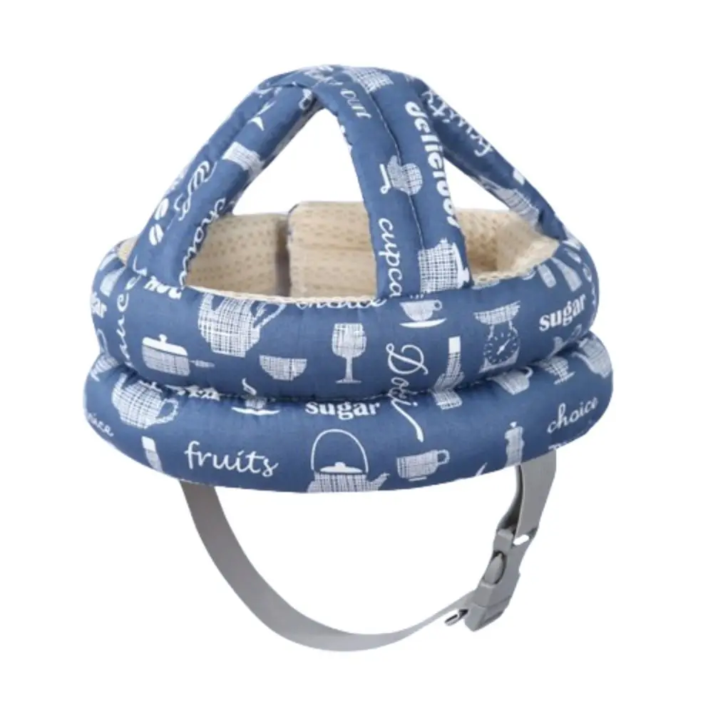 Cute Breathable Toddler Protective Headgear Adjustable Safe Infant Anti-crash Caps Soft Dinosaur Pattern Toddler Cap Gift