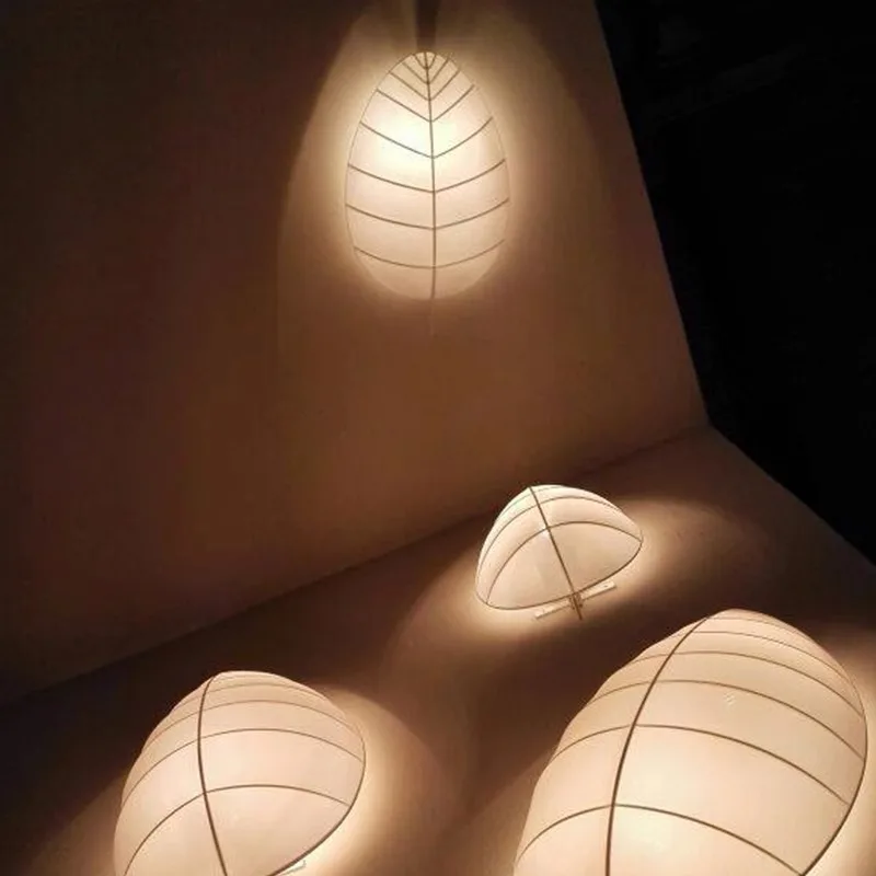 

Italian background wall silk wall lamp hotel corridor villa exhibition hall homestay creative personality leaf ceiling lamp