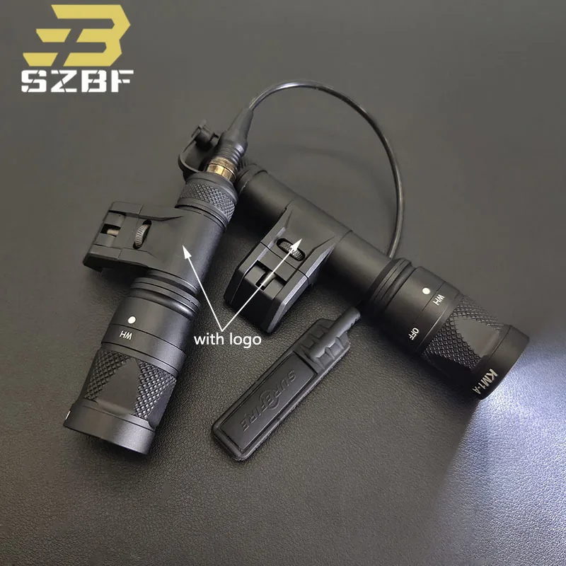 

Airsoft Tactical Metal IFM M600V M300V Flashlight Strobe LED Lamp Hunting Weapon Scout Light With Pressure Switch Fith 20MM Rail