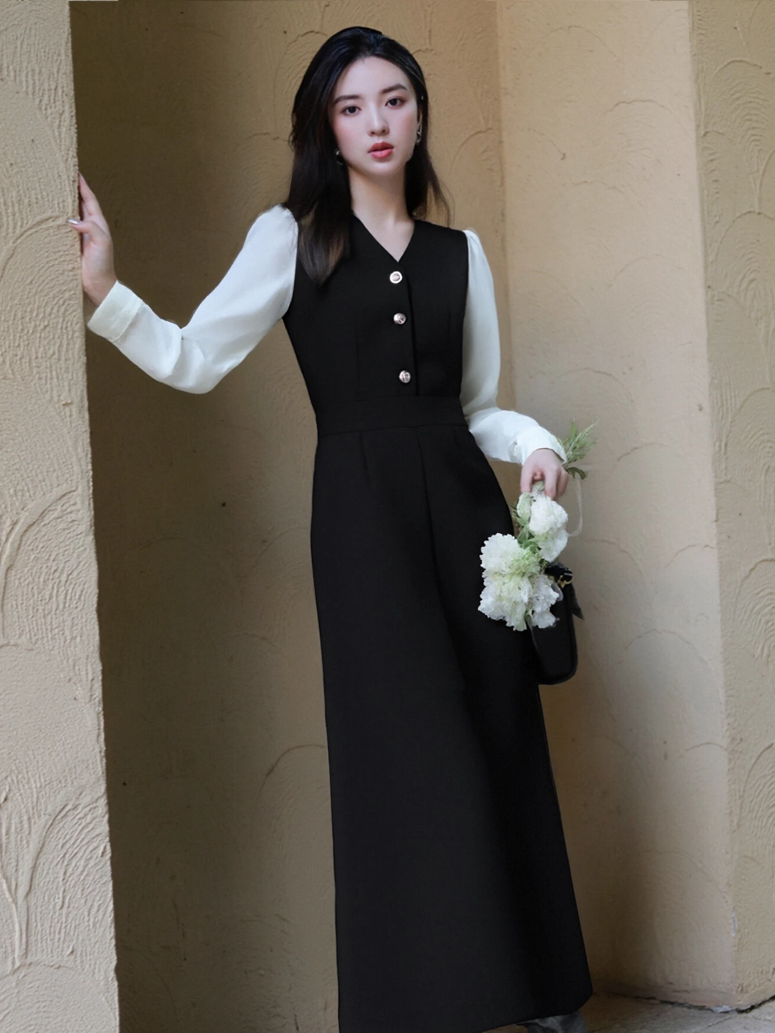 

Брюки-палаццо Bla Drapey с высокой талией, утягивающие, женские, весна-осень, новинка, JT002, из полиэстера