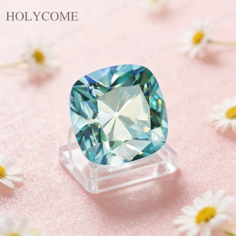 

European Cut Cushion Mossanite Gemstone 0.15-10CT Loose Stones Beads VVS1 With GRA for Rings Earrings Pendant Jewelry Design