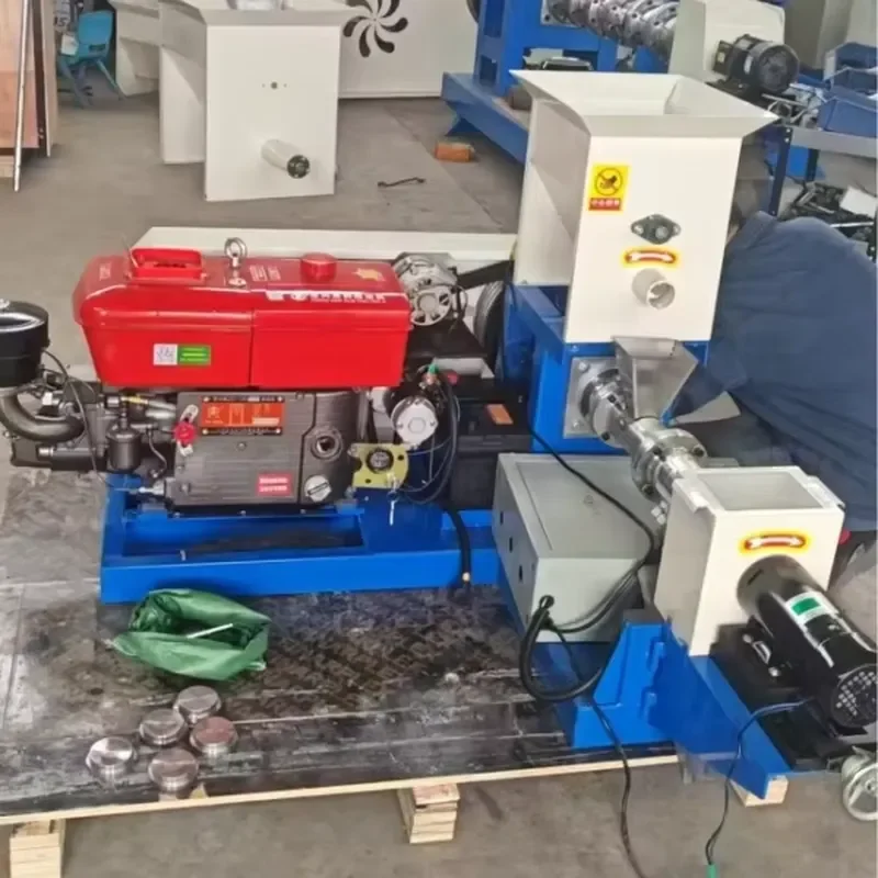 New Brand Fish Feed Floating & Sinking Pellet Making Machine | High Capacity 100kg/h Fish Feed Extruder