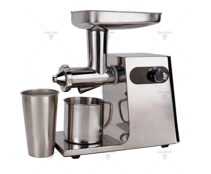 All Stainless Steel Juicer Automatic Commercial Electric Juicer Fruit Herbs Celery Wheat Seedlings Ginger Pomegranate Orange