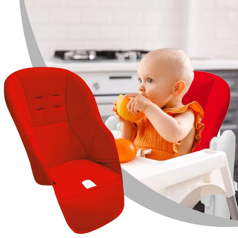 أغطية كراسي عالية للمطاعم للطفل من جلد البولي يوريثان غطاء كرسي مرتفع حامي وسادة مقعد مريحة ملحقات الطفل #2