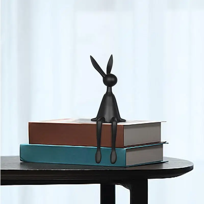 Rabbit Sitting Home Decor Modern Resin Abstract Rabbit Statues Abstract Figurine Ornaments House Studio Standing Rabbit