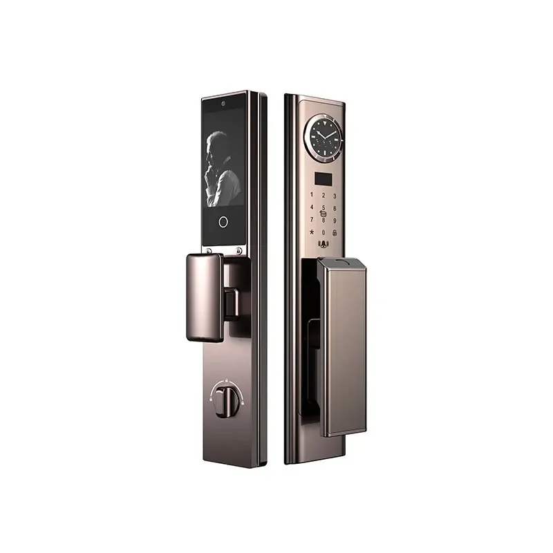 

006Security Intelligent Biometric Digital Lock Tuya Wifi Fingerprint Smart Door Lock With Camera Smart Door Lock