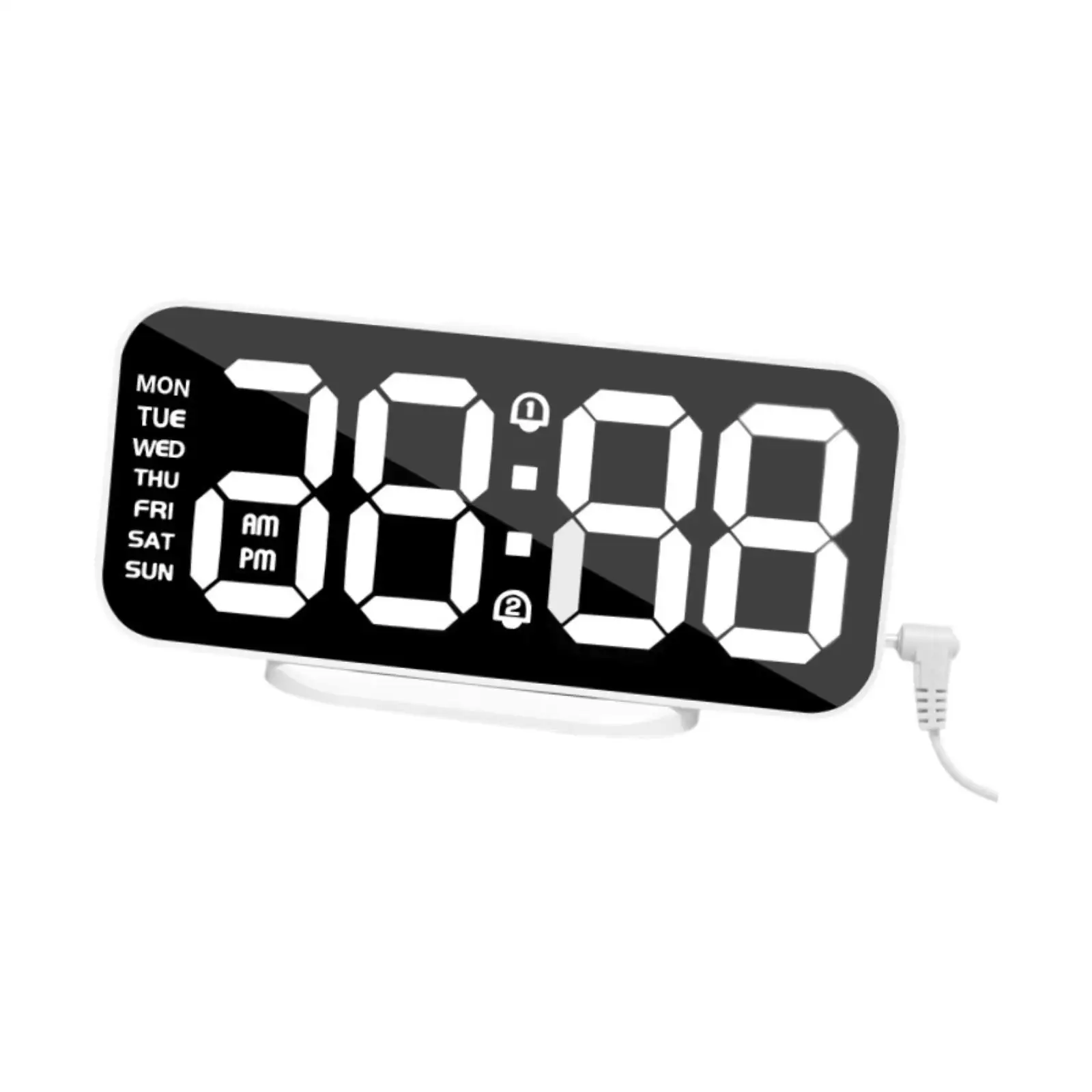 Digital alarm clock Nachtuhr 3 steps brightness 16.8x4.5x8.5 cm versatile