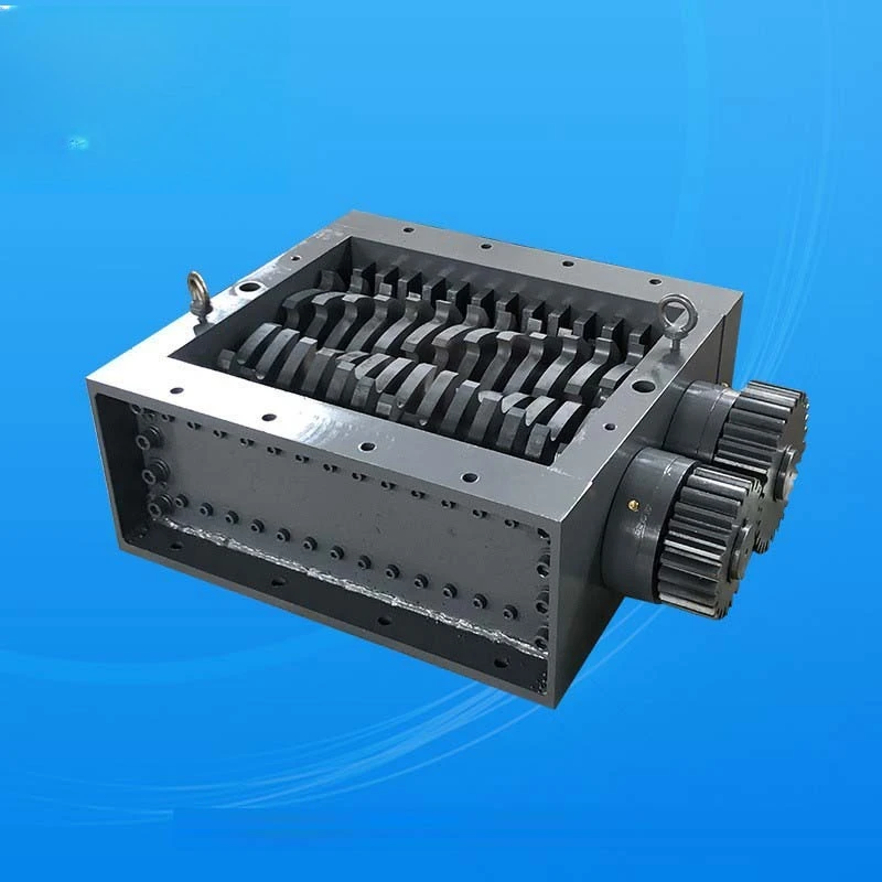 

Double shaft small plastic wood shredder fabric old clothes shredder waste