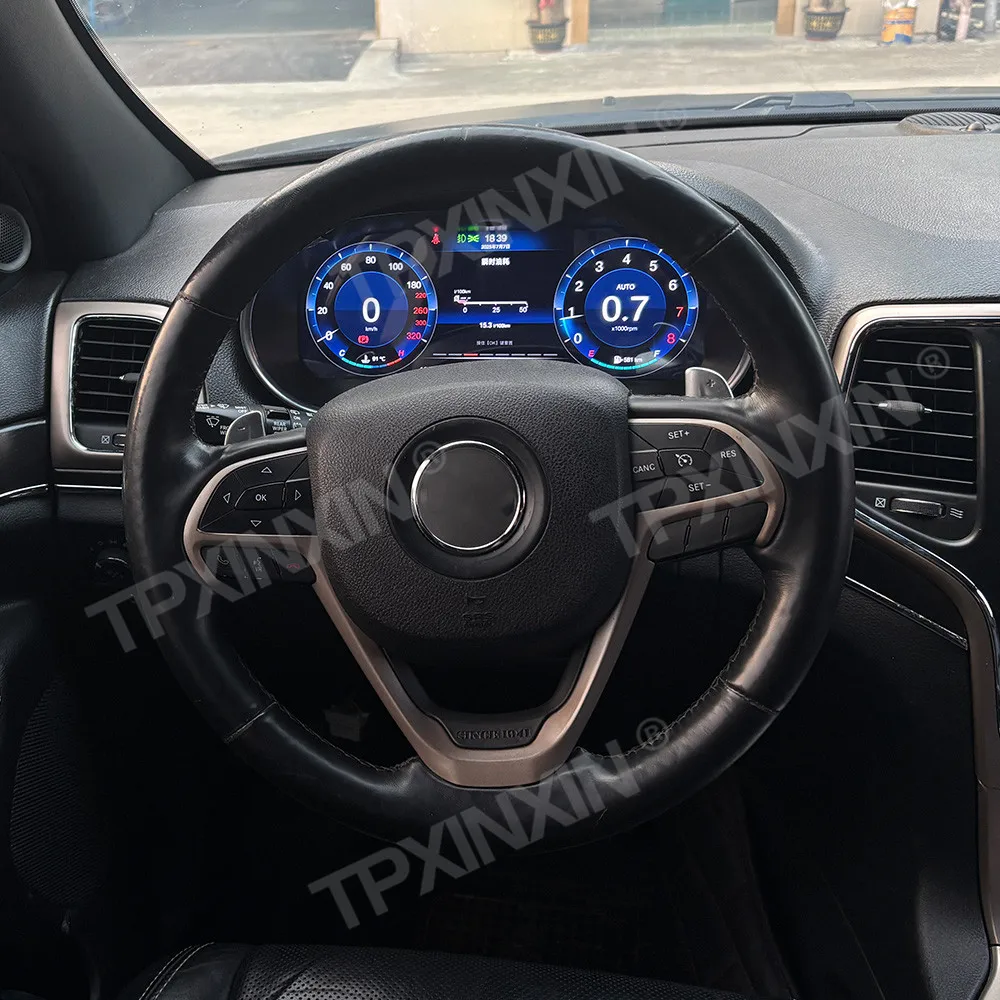 2013~2018 For Jeep Grand Cherokee Car Digital Cluster Instrument Carplay Dashboard Panel Virtual Cockpit Speed Meter Display