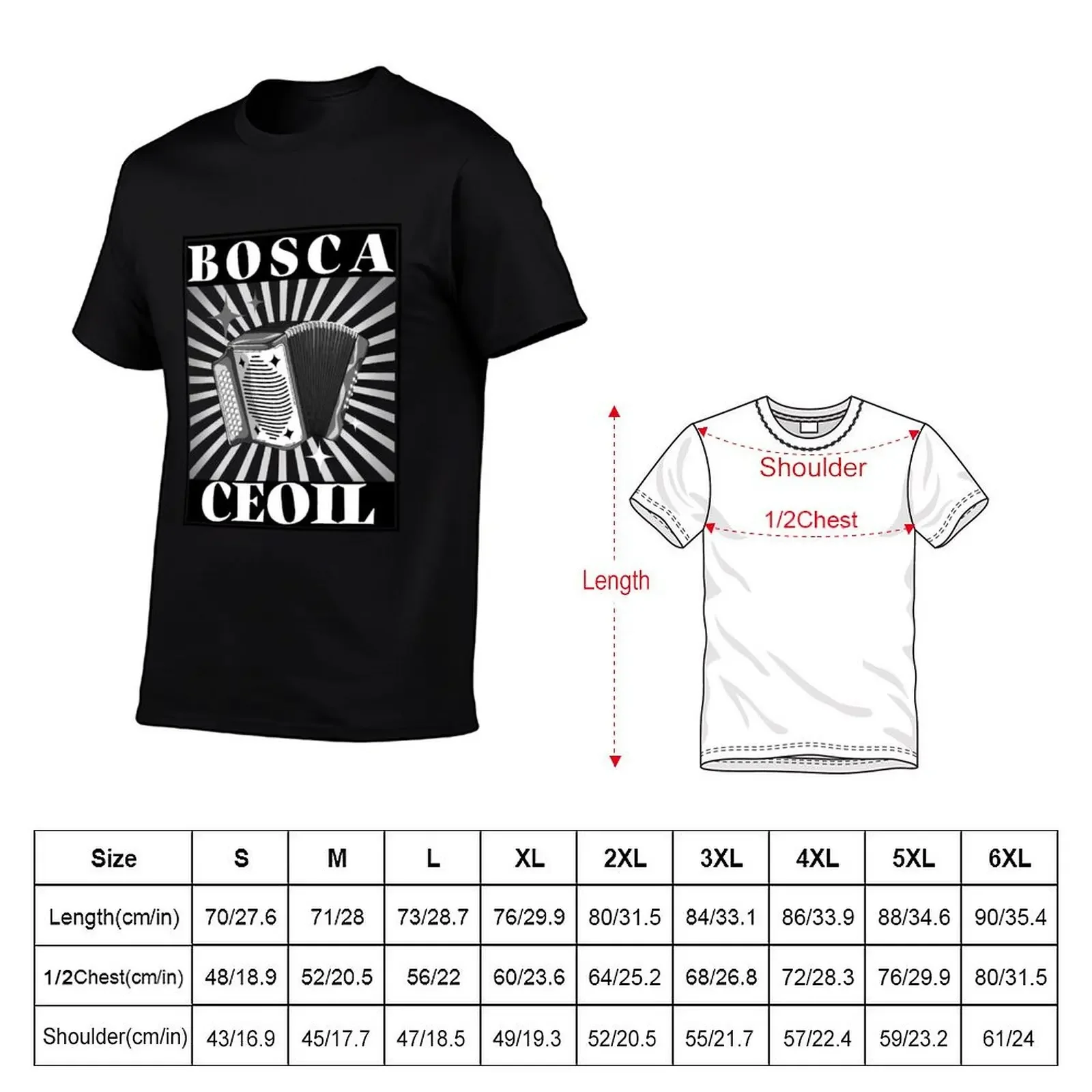 Bosca Ceoil - Irish Button Accordion cairdín |bosca musical box bosca ceoil music box T-Shirt designer shirts shirts men graphic