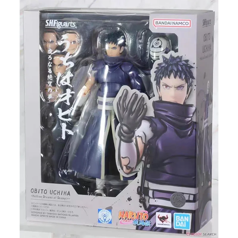 

Original Bandai S.H.Figuarts OBITO UCHIHA Hollow Dreams Of Despair Naruto In Stock Anime Figures Collection Model Toys