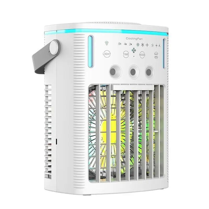 

ABZA-Portable Desktop Cooling Fan Portable Refrigeration Cooler Fan Household Small Air Conditioning Fan