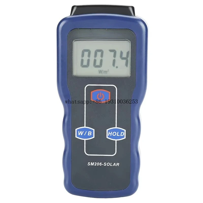 

SM206 0.1~1999.9W/m2 Power Meter For Testing Sun Light Radiation And Solar Panel Placement Digital Solar Power Meter