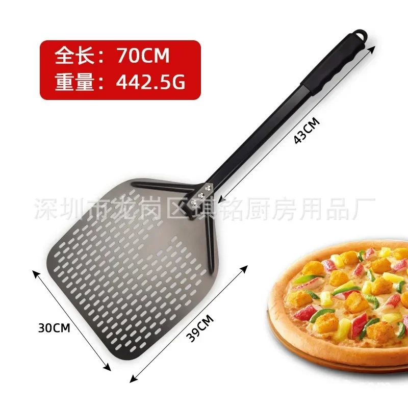 12 14 inch Big long Aluminum Pizza Shovel Peel With Long Handle Accessorie Paddle Spatula Nonstick Round Pan Baking turner