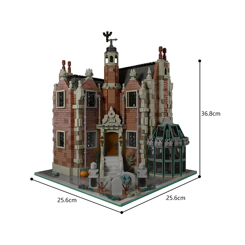 2101PCS The Haunted Manor Building Blocks Assembly House Horror Series Halloween Bricks Toys for Family Friends Holiday Gifts