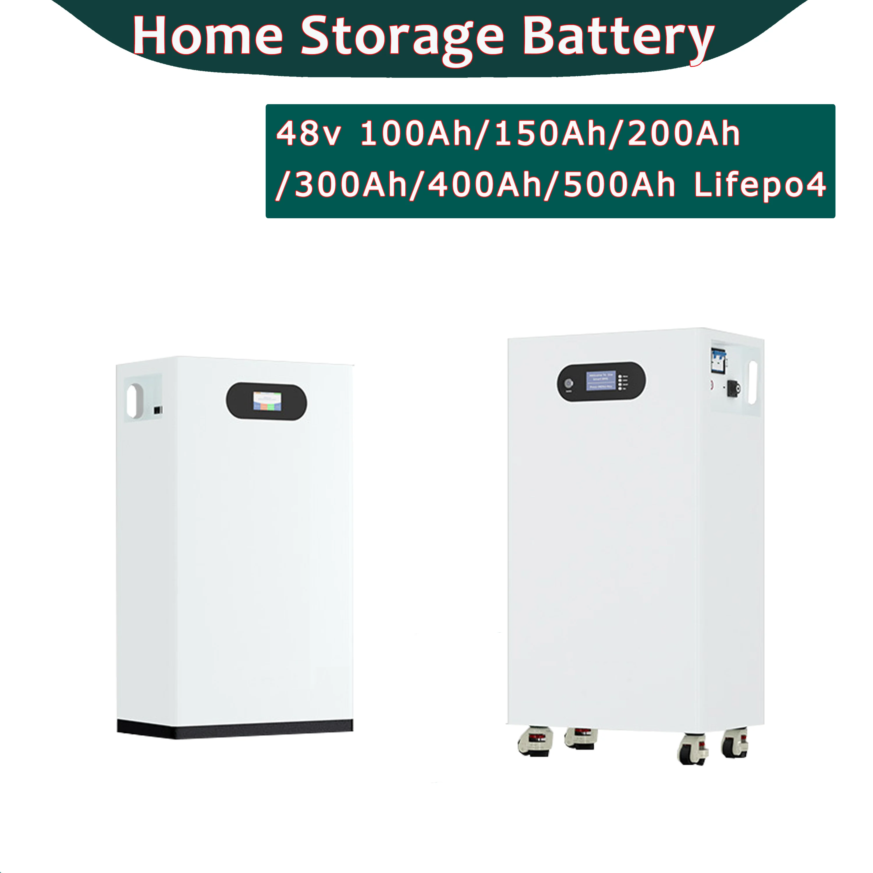 48v 100Ah 150Ah 200Ah 300Ah 400Ah 500Ah 6000+Cycles Life LifePO4 Battery Pack Home Storage System Lithium Battery