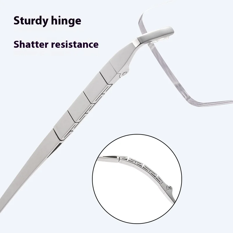 شهم بدون شفة نظارات عدسة بصرية نظارات مصمم اليدوية وصفة طبية قصر النظر نظارات القراءة الرجال الشؤون التجارية