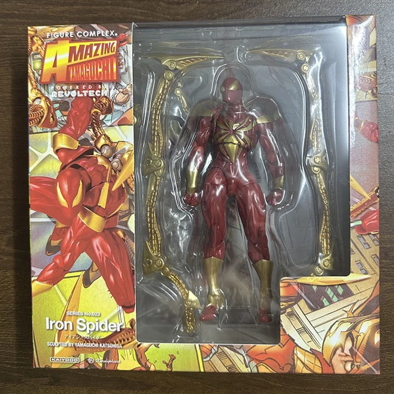 2024 Kaiyodo Iron Spiderman Action Figure Amazing Yamaguchi Spiderman Anime Figurine Pvc Statue Model Decora Toy Collection Gift