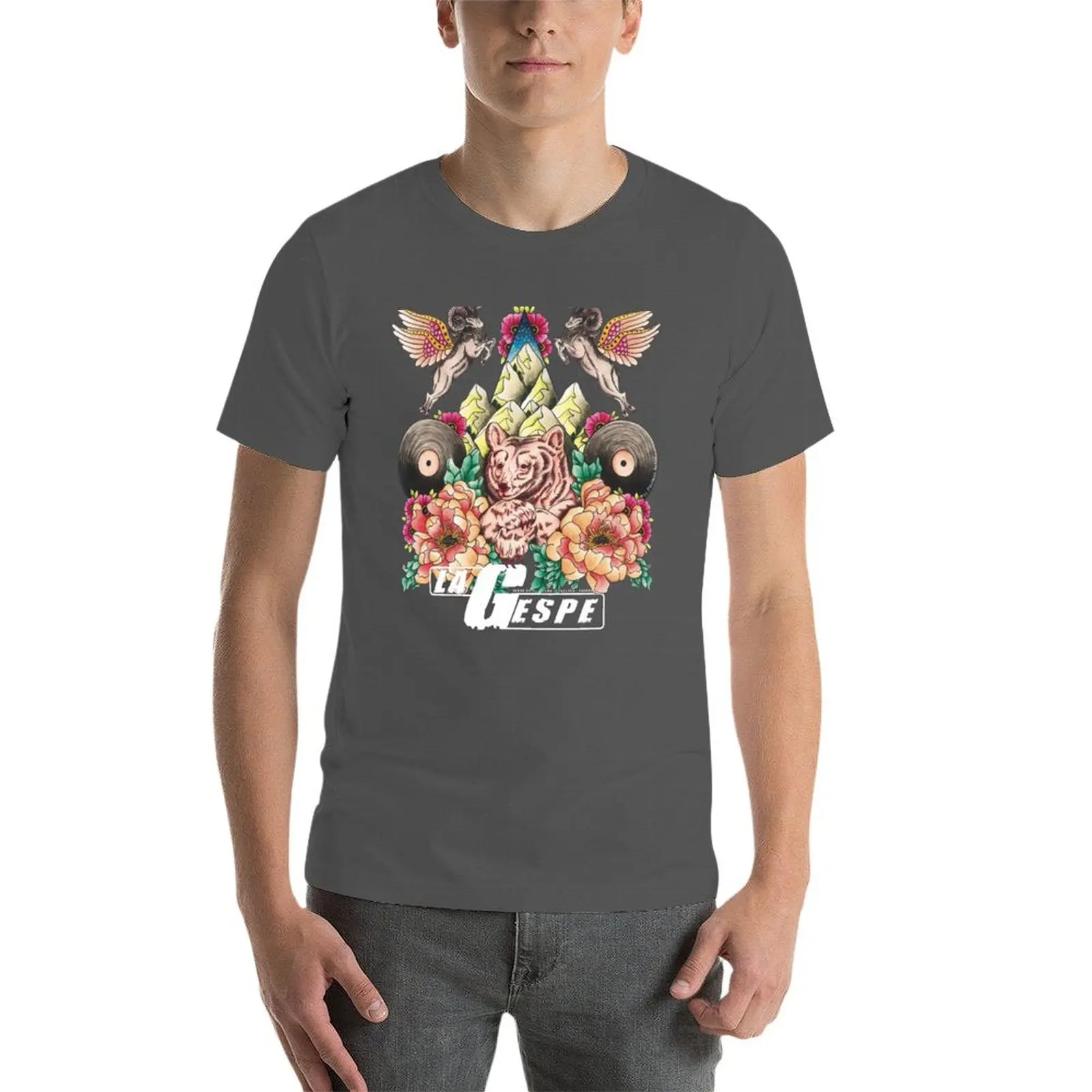 الدب في منتصف الجبال Gespe 2023 تي شيرت تي شيرت للرجل جرافيك مضحك رجل تي شيرت جرافيك تي شيرت #4