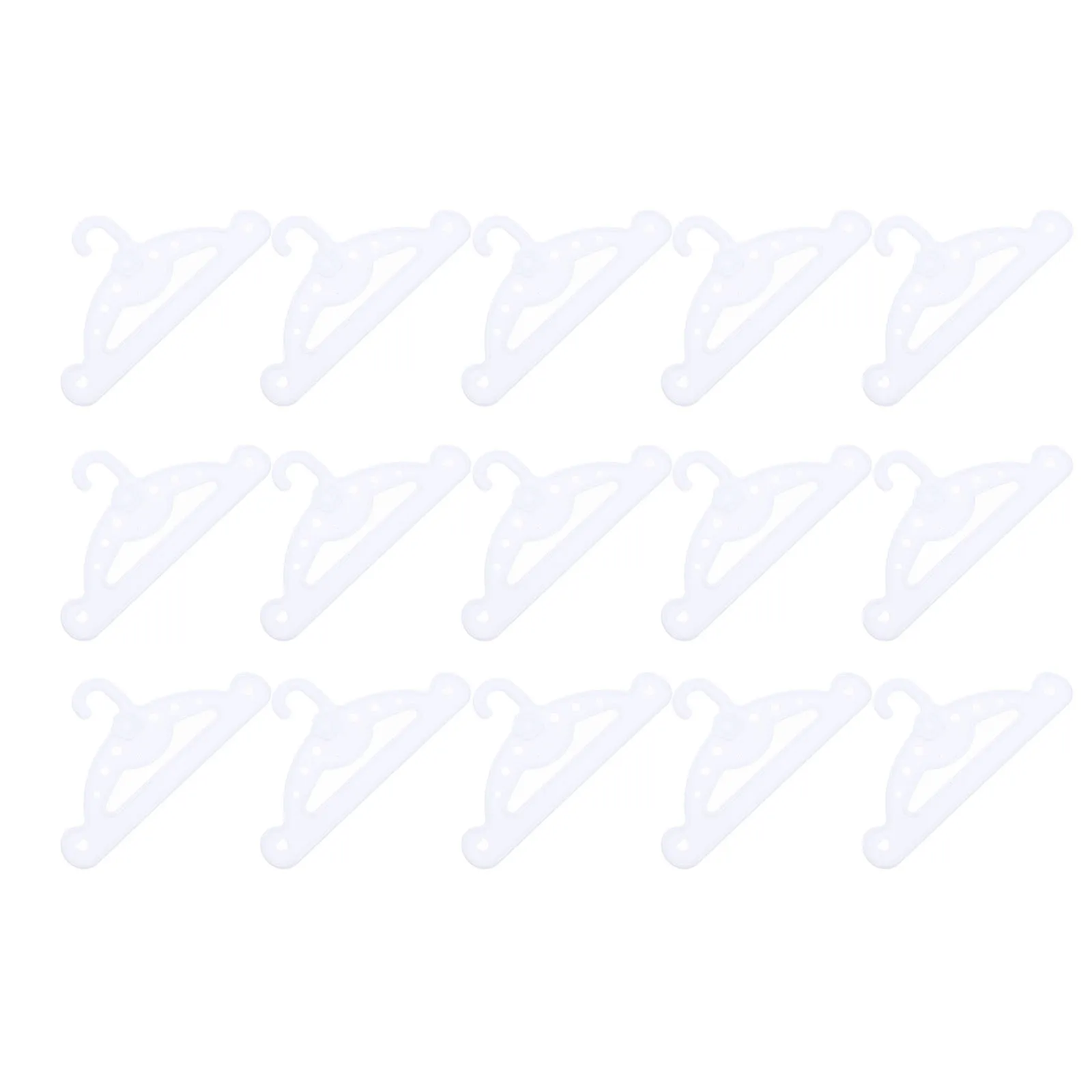 

2pcs 2 Count Clothes Hangers Plastic Mini Rack Small Clothing Coat Craft White Miniature