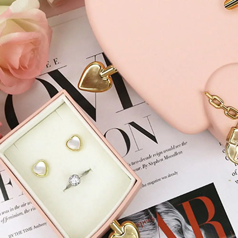 Surprise Dust-proof Jewelry Display Box Luxury Heart-piercing Earrings Case Creative Exquisite Gift Packaging Box Wedding