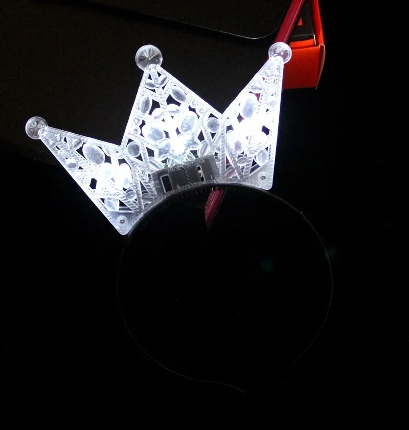 LED Flashing Crown Adult Kid Princess Light Headband Hairband for Festival Party Birthday Wedding Cosplay Halloween Christmas