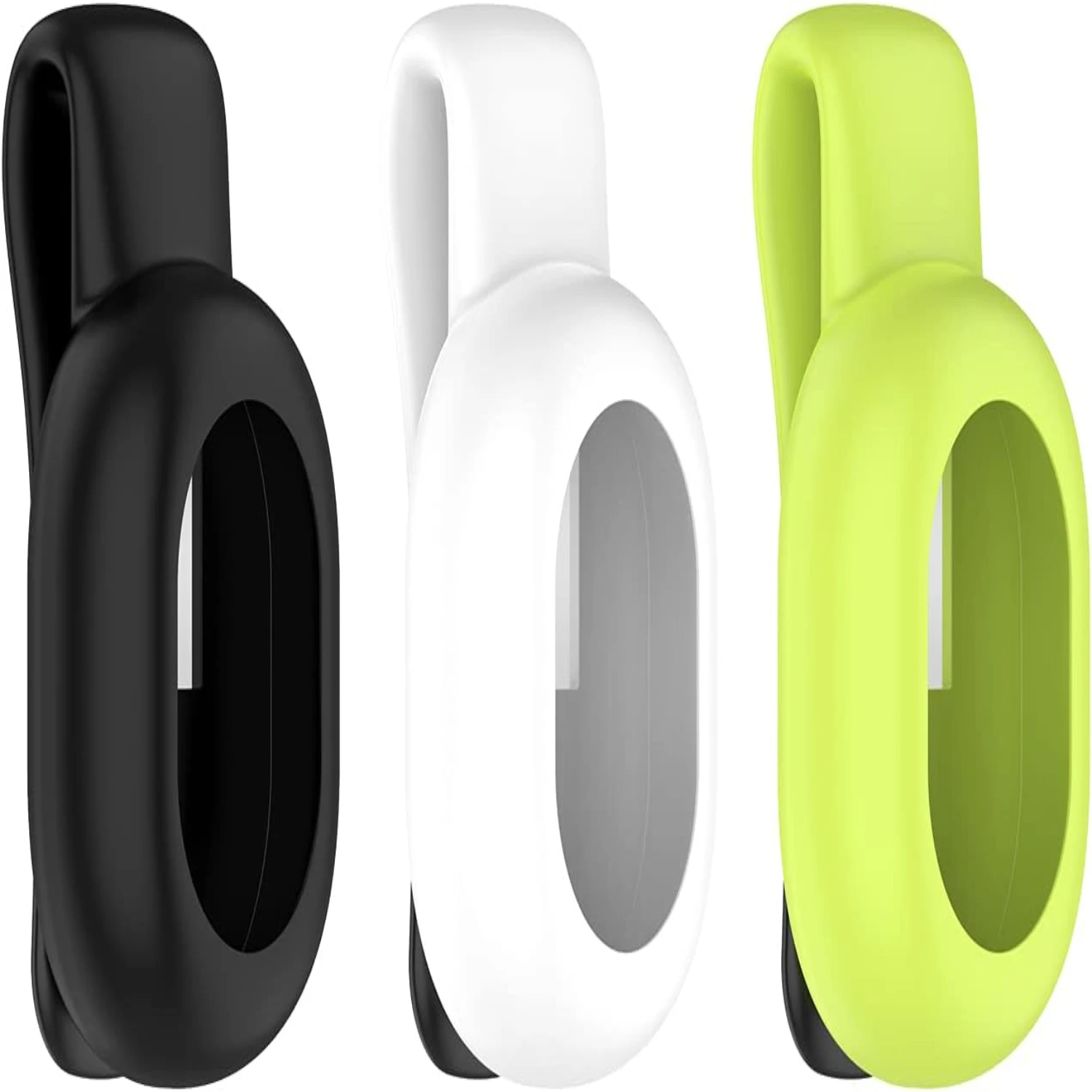 High-quality, soft and durable Black/White/Lime Silicone Clip Holder for Running Dynamics Pod to elevate your active running exp