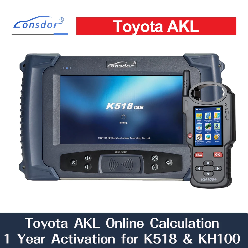 Lonsdor dla Toyota AKL Online Obliczanie 1-letnia aktywacja dla K518ISE K518S i KH100+